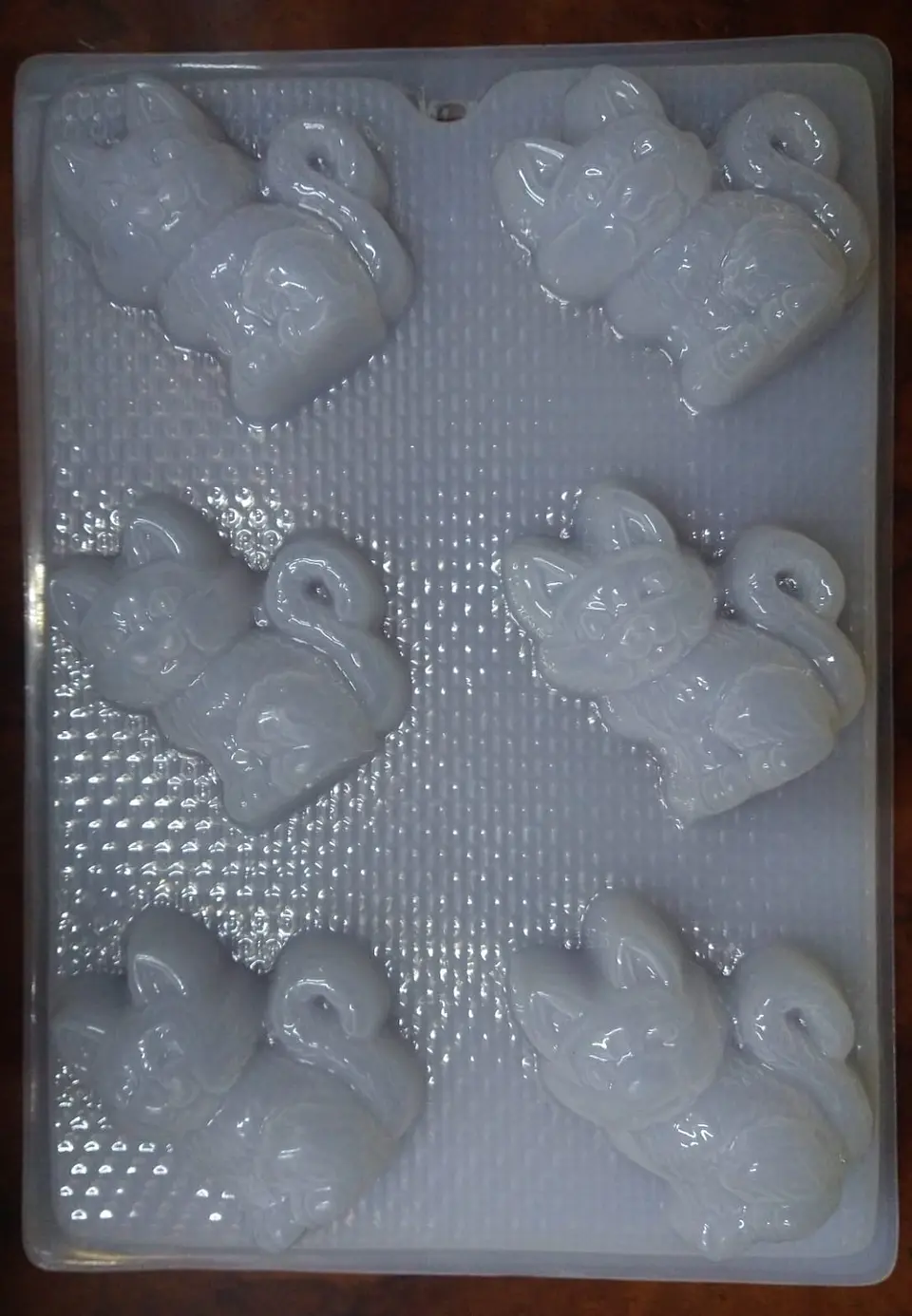  Molde para gelatina chico gato 6cav. 1