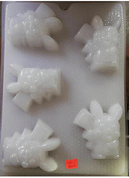  Molde para gelatina chico pikachu