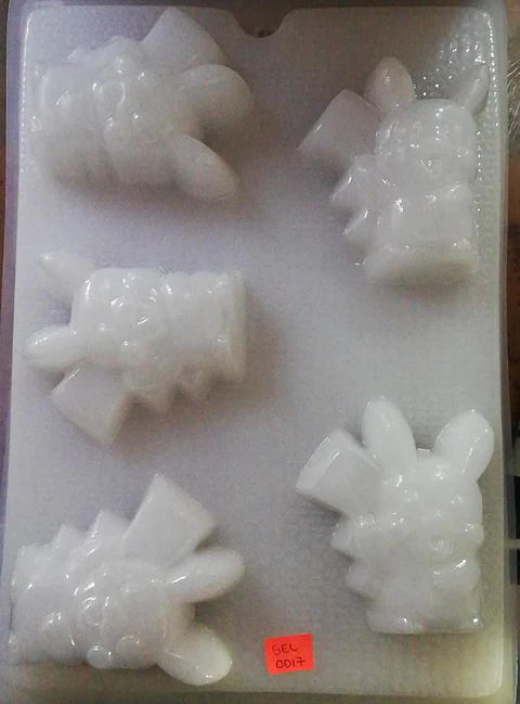  Molde para gelatina chico pikachu