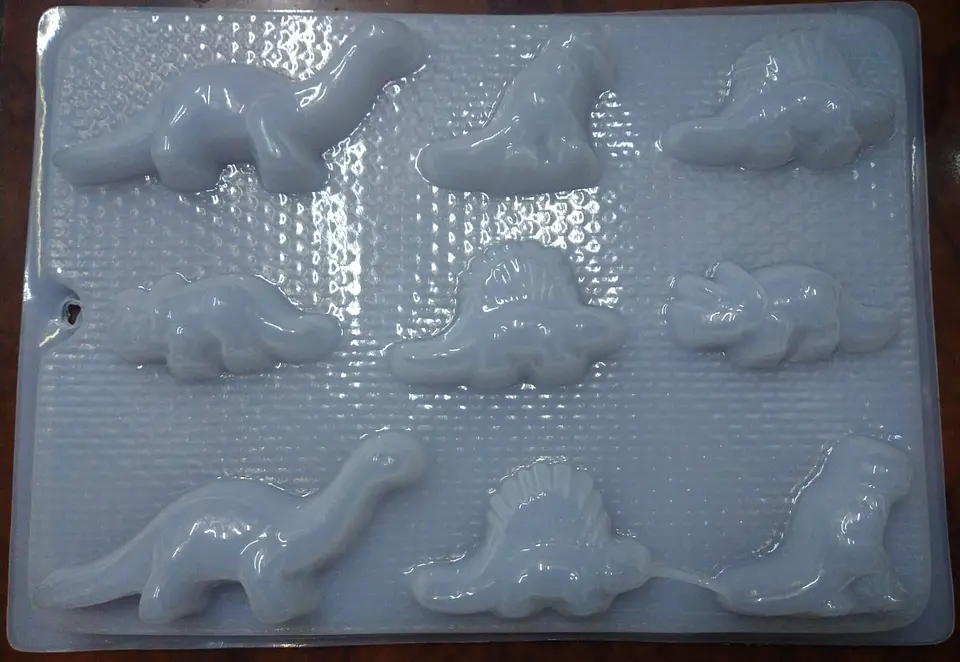  Molde para gelatina chico dinosaurios 9cav. #1506 1