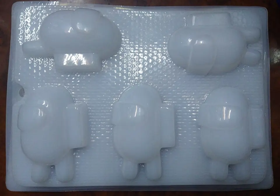  Molde para gelatina chico among us 5 cav. 1