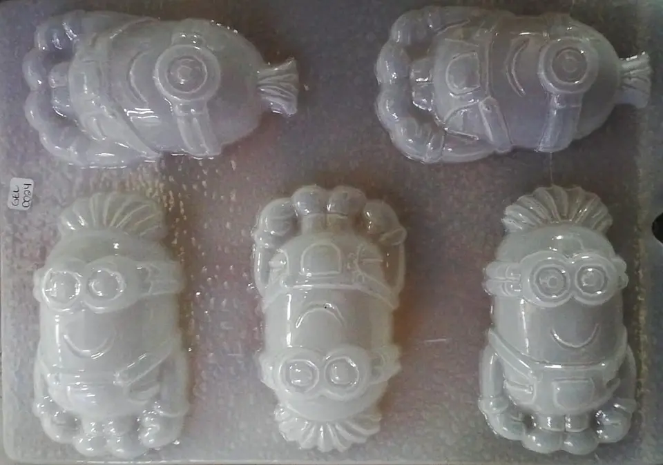  Molde para gelatina chico Minions 5cav. 1