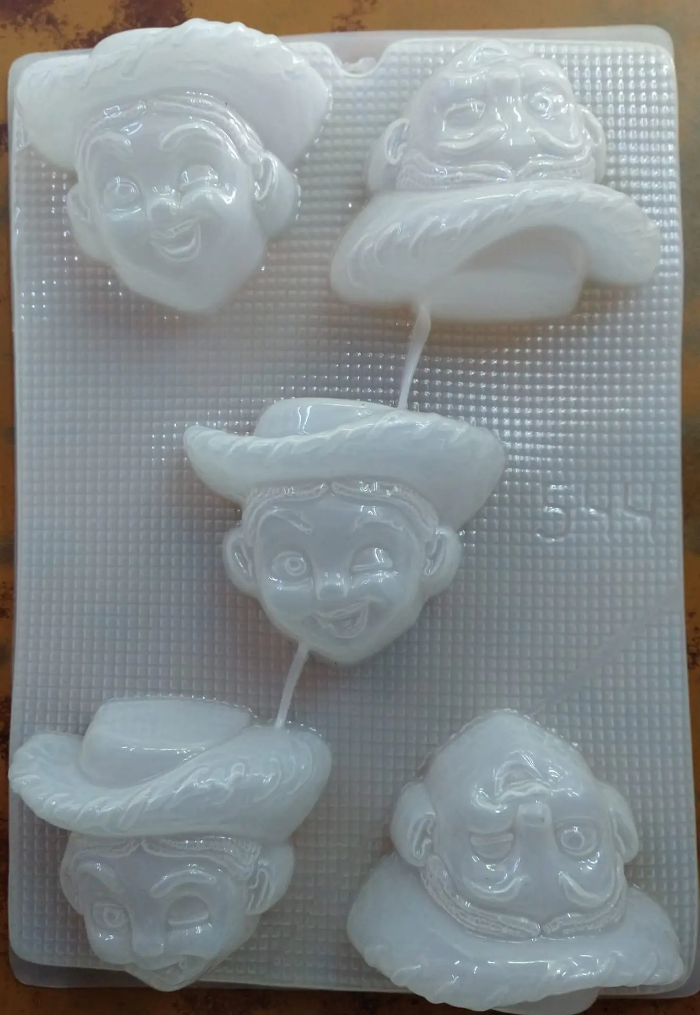  Molde para gelatina vaquera Jessy 5cav. #544 1