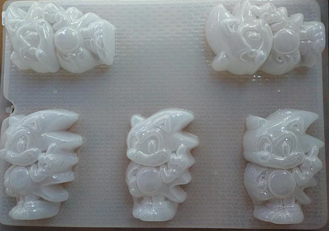 Molde para gelatina chico sonic 5 cav.