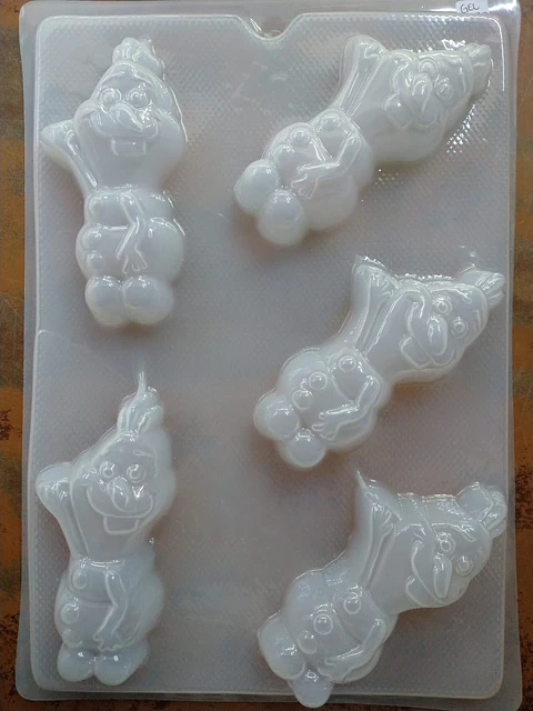  Molde para gelatina chico Olaf 5cav.