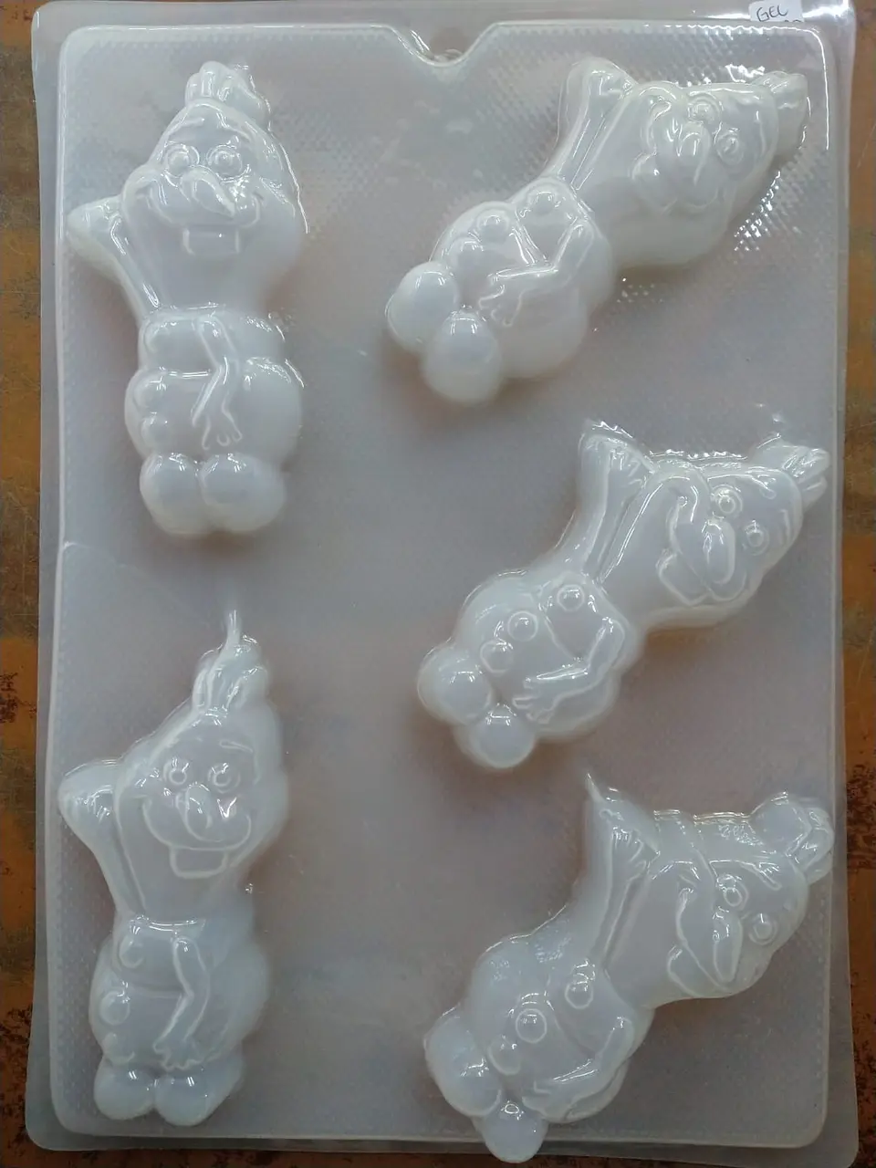  Molde para gelatina chico Olaf 5cav. 1