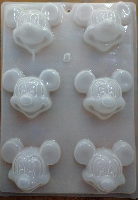  Molde para gelatina chico Mickey 6cav.