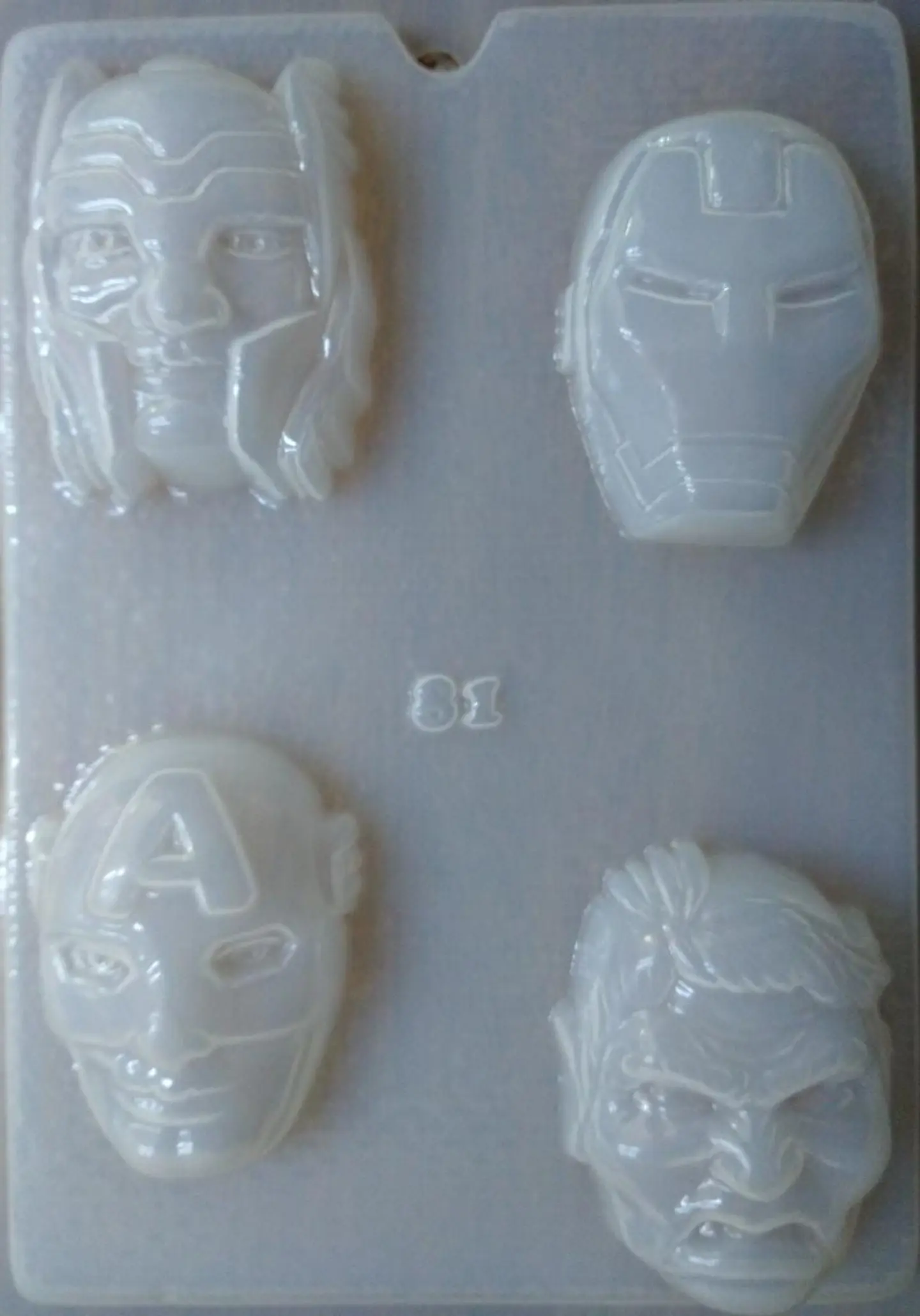  Molde para gelatina avengers 4cav. 1