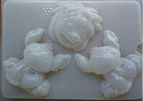  Molde para gelatina chico lilo y stitch 3cav.