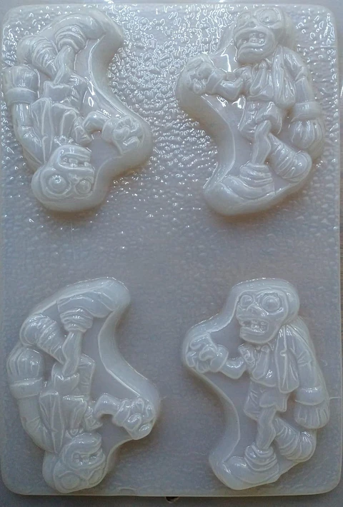  Molde para gelatina chico plantas vs zombies