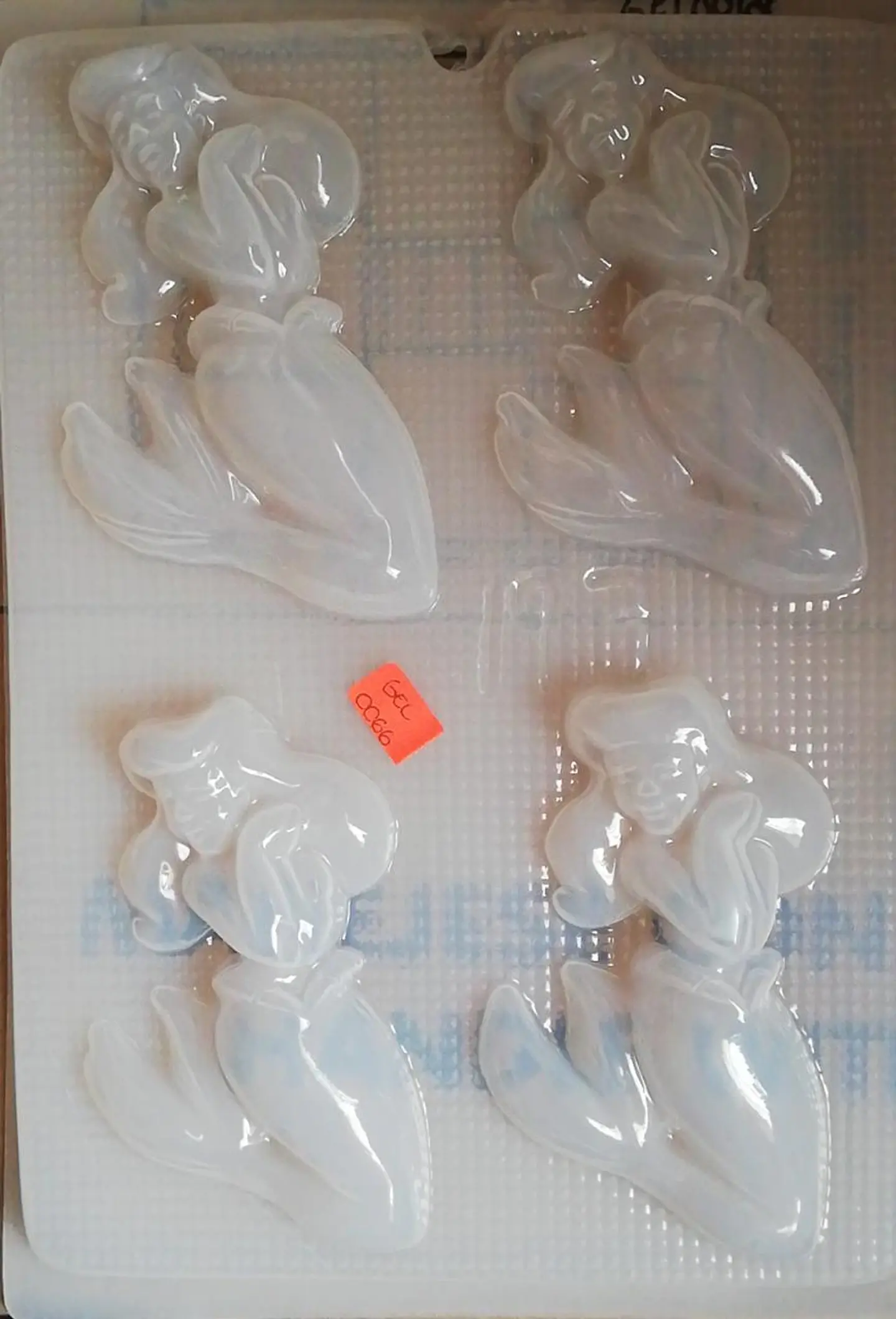  Molde para gelatina chico sirenita 4Piezaas 1