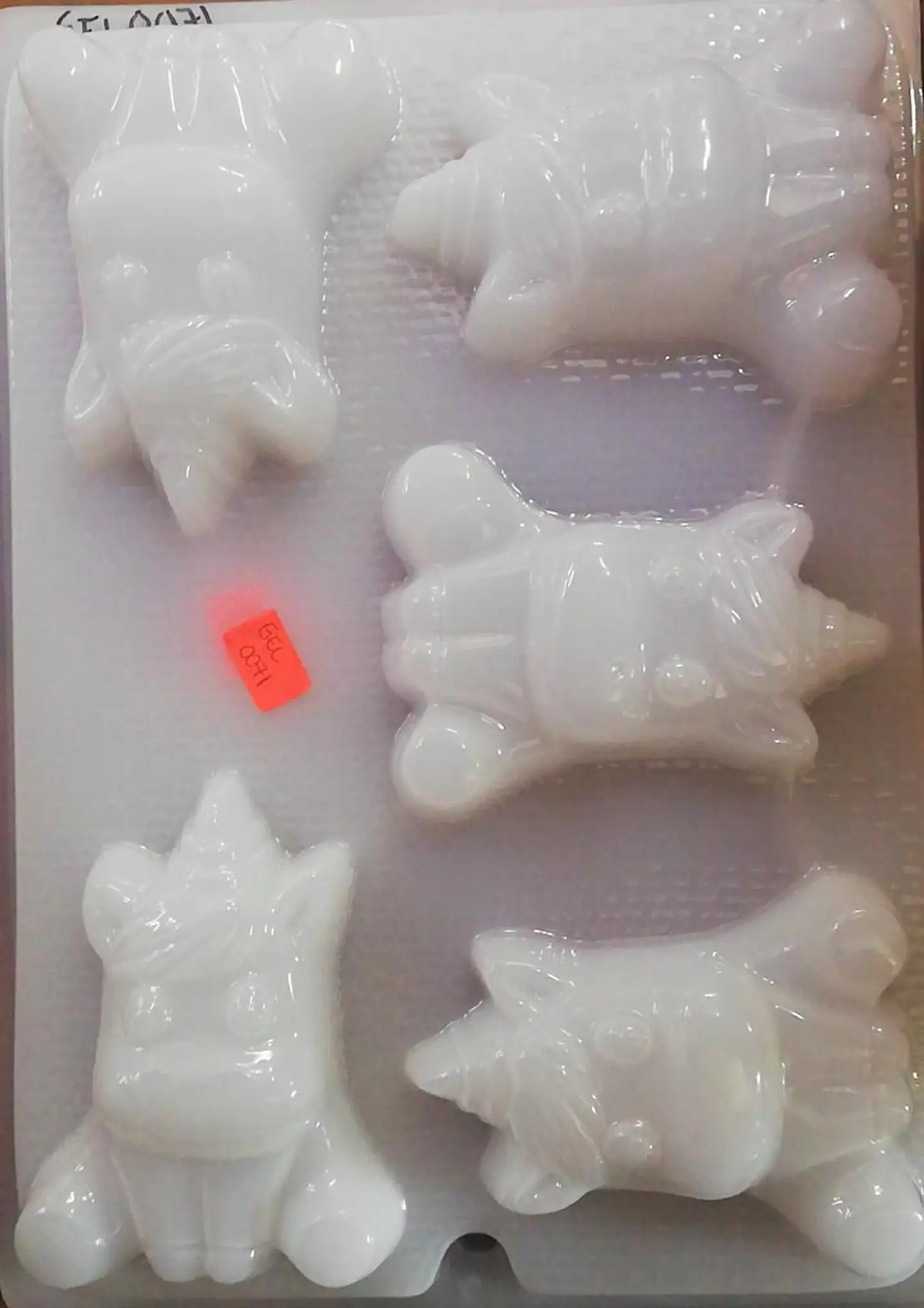  Molde para gelatina chico unicornios 5cav. 1