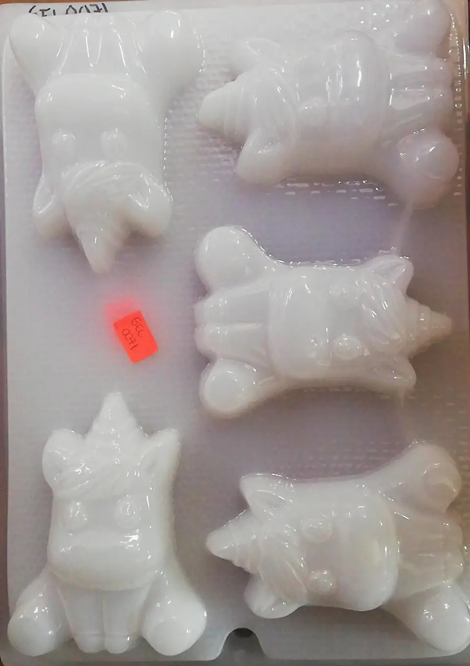  Molde para gelatina chico unicornios 5cav. 1