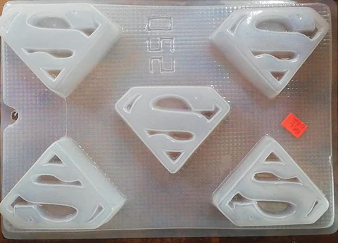  Molde para gelatina chico escudo superman