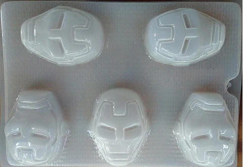 Molde para gelatina chico Iron man