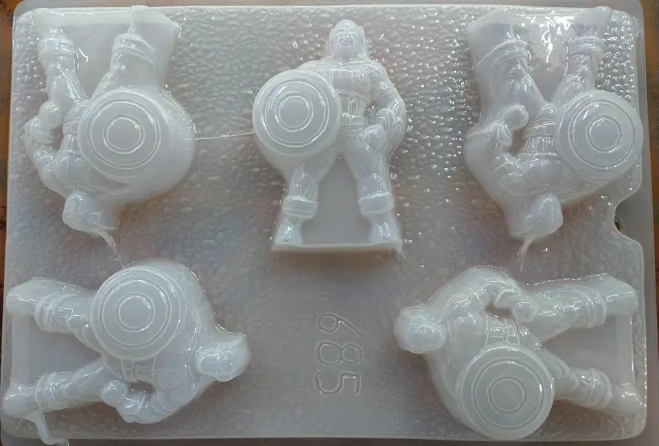  Molde para gelatina chico capitan America 1