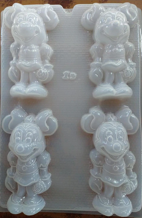  Molde para gelatina chico Minnie 4 cav. #15