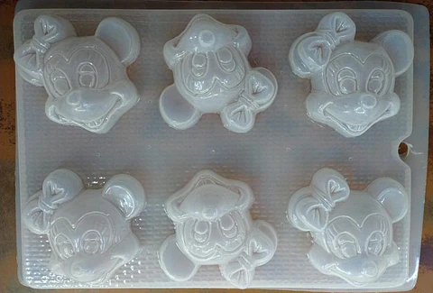  Molde para gelatina chico carita minnie