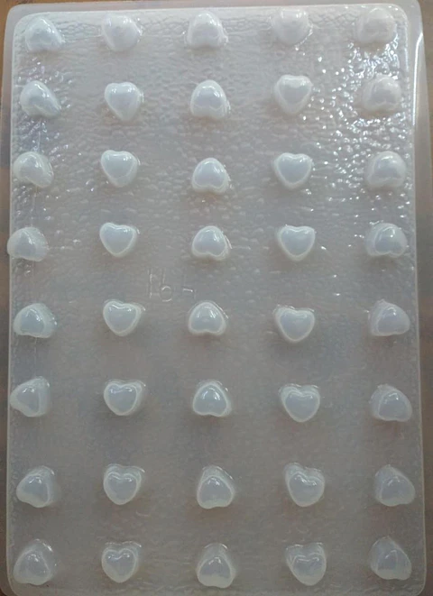  Molde para gelatina chico corazones gomita #491