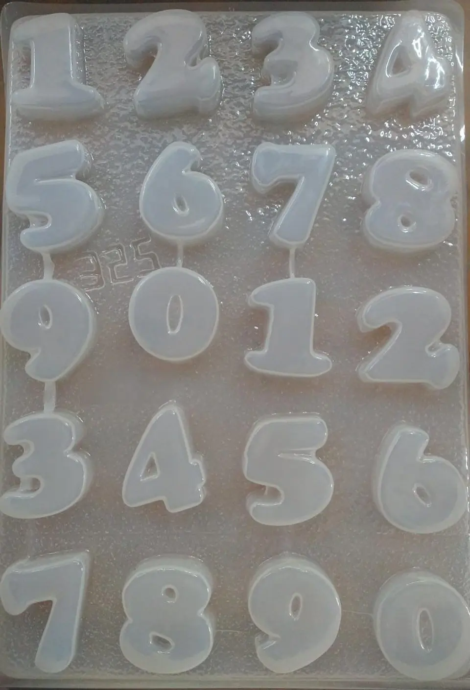  Molde para gelatina chico numeros 1