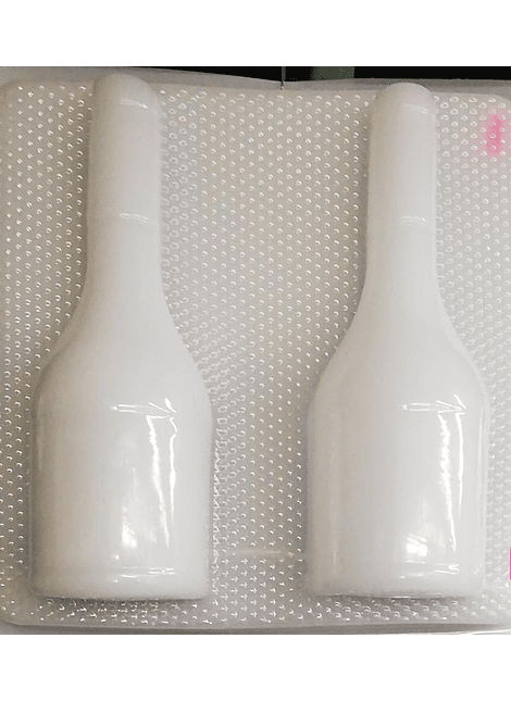 Molde para gelatina mediano botella torres 2 cav