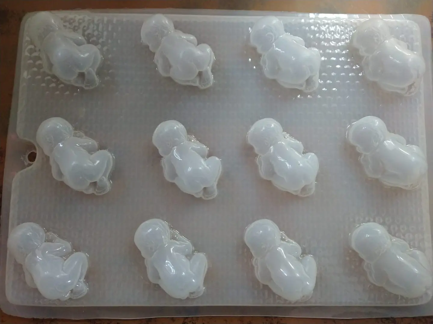 Molde para gelatina chico bebes acostados 12cav. 1