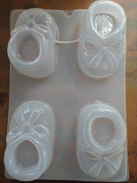  Molde para gelatina chico zapatitos de bebe