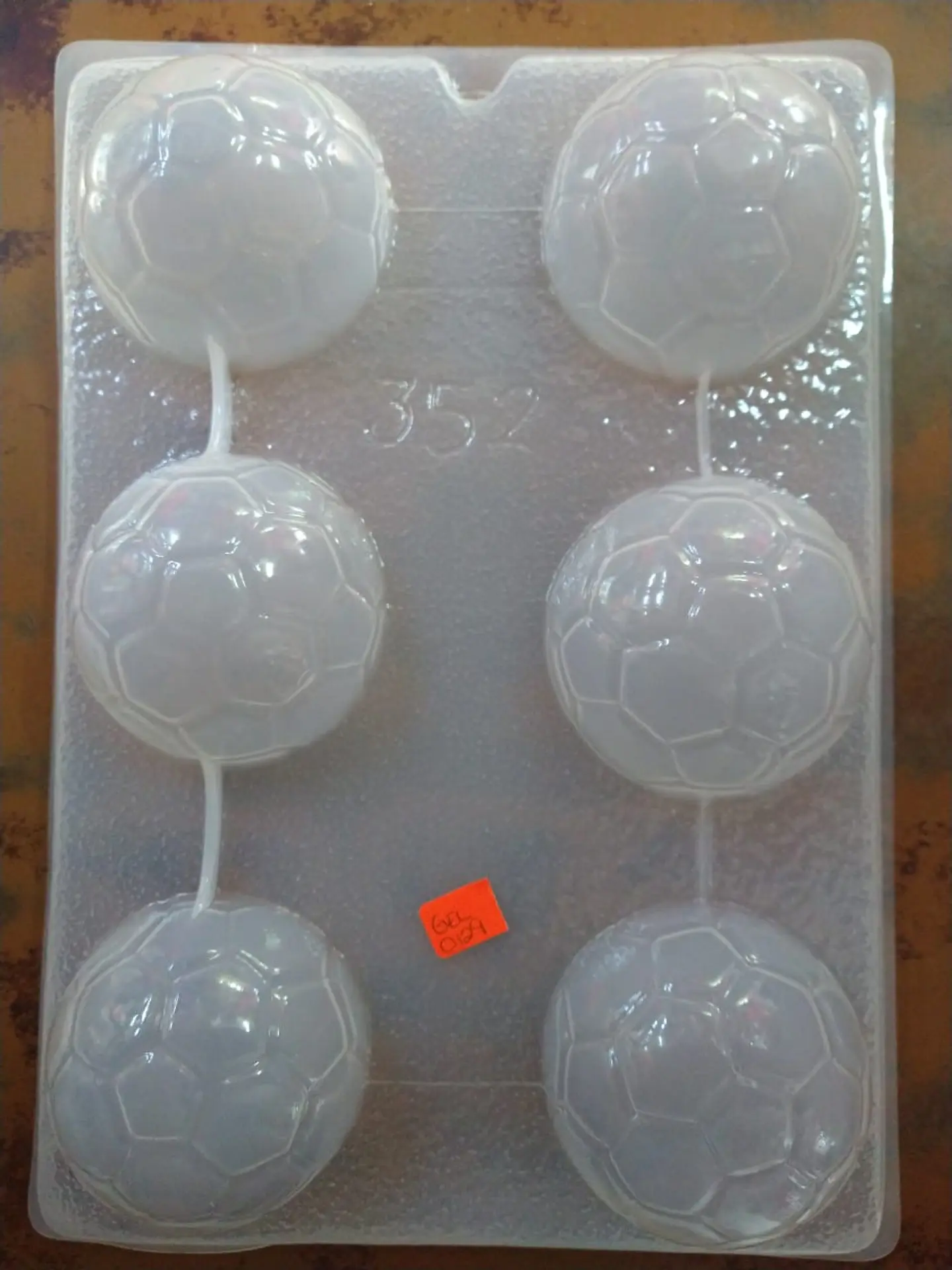  Molde para gelatina chico balones futbol #352 1