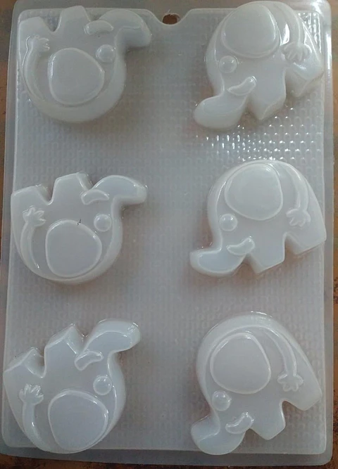  Molde para gelatina chico elefante bebe