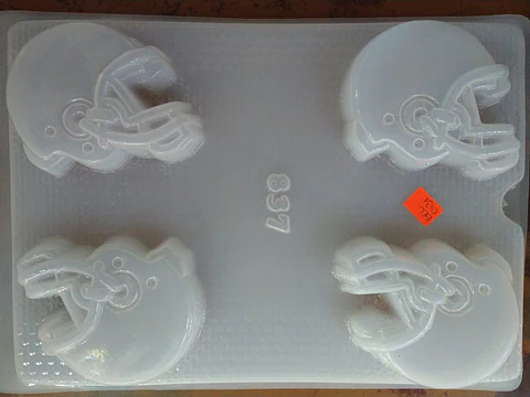  Molde para gelatina chico cascos futbol americano