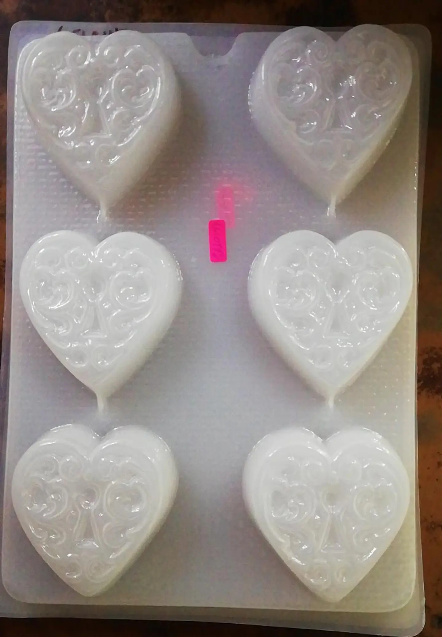  Molde para gelatina chico cerradura corazon 1