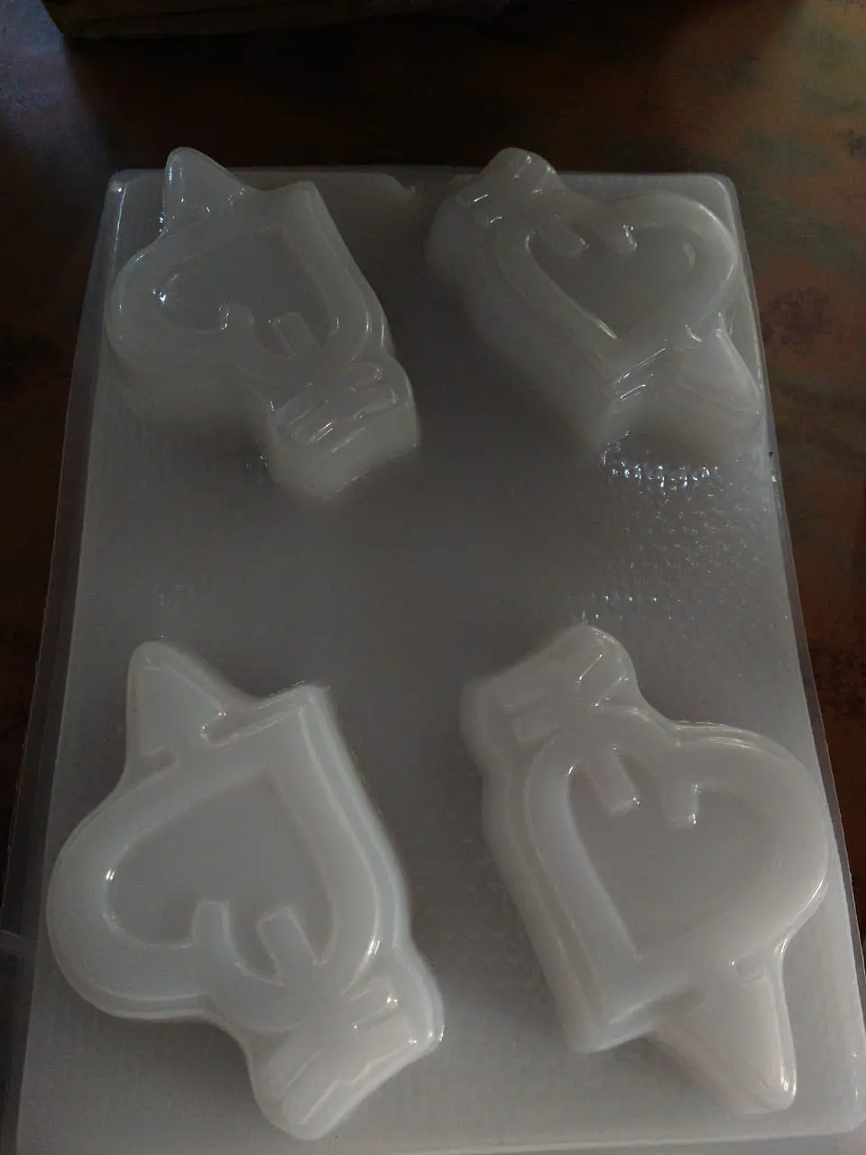  Molde para gelatina chico corazones con flecha 1
