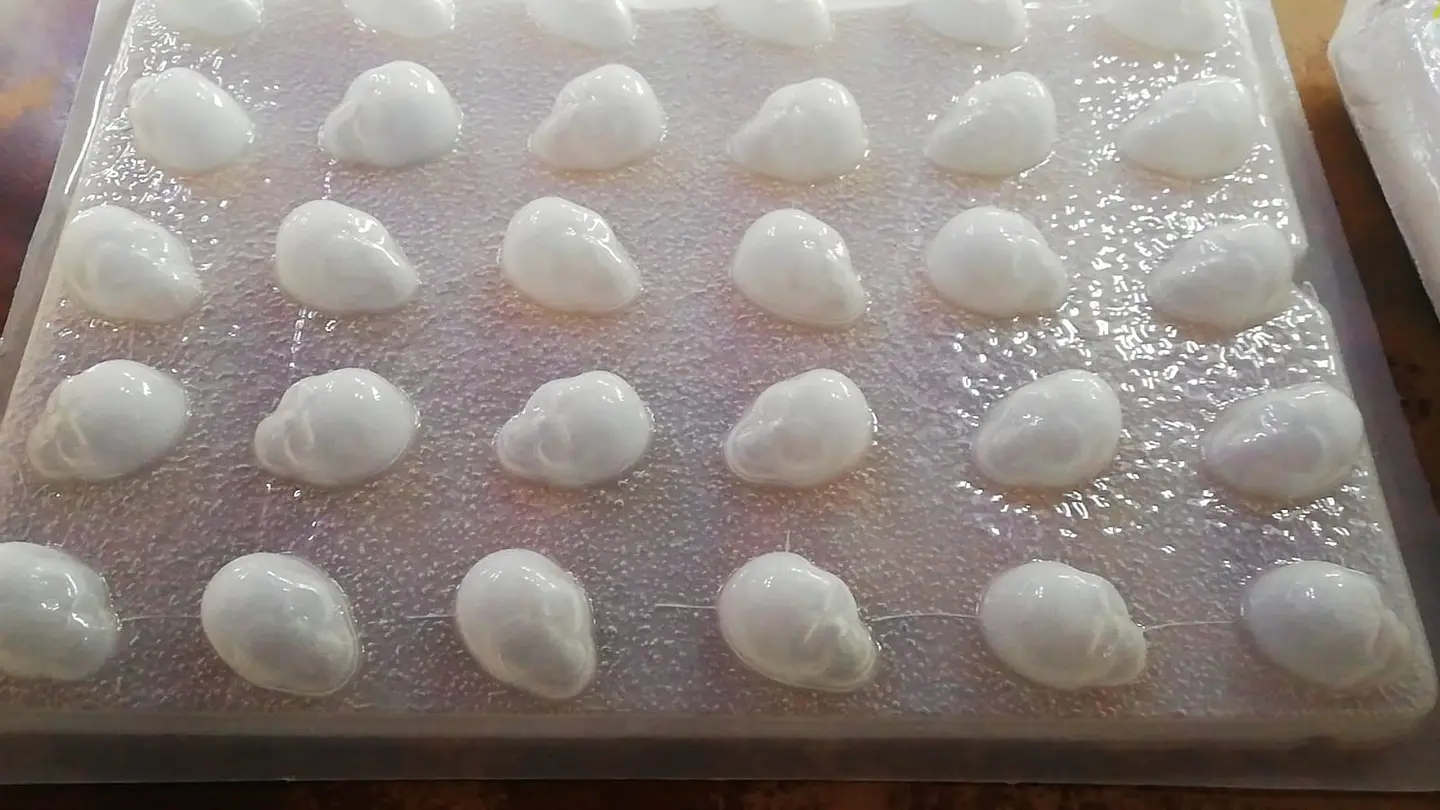  Molde para gelatina chico craneos 30cav. 1