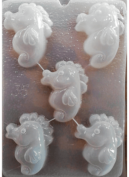 Molde para gelatina chico caballito de mar