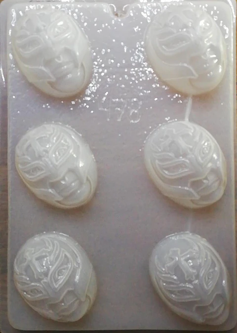  Molde para gelatina chico mascara de luchador