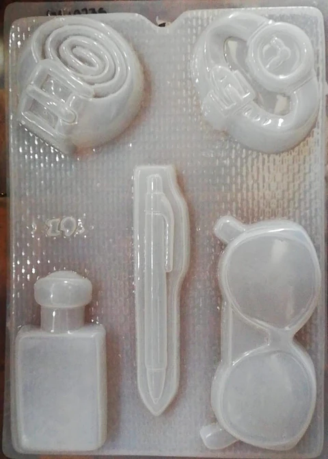  Molde para gelatina chico diamante 6cav.