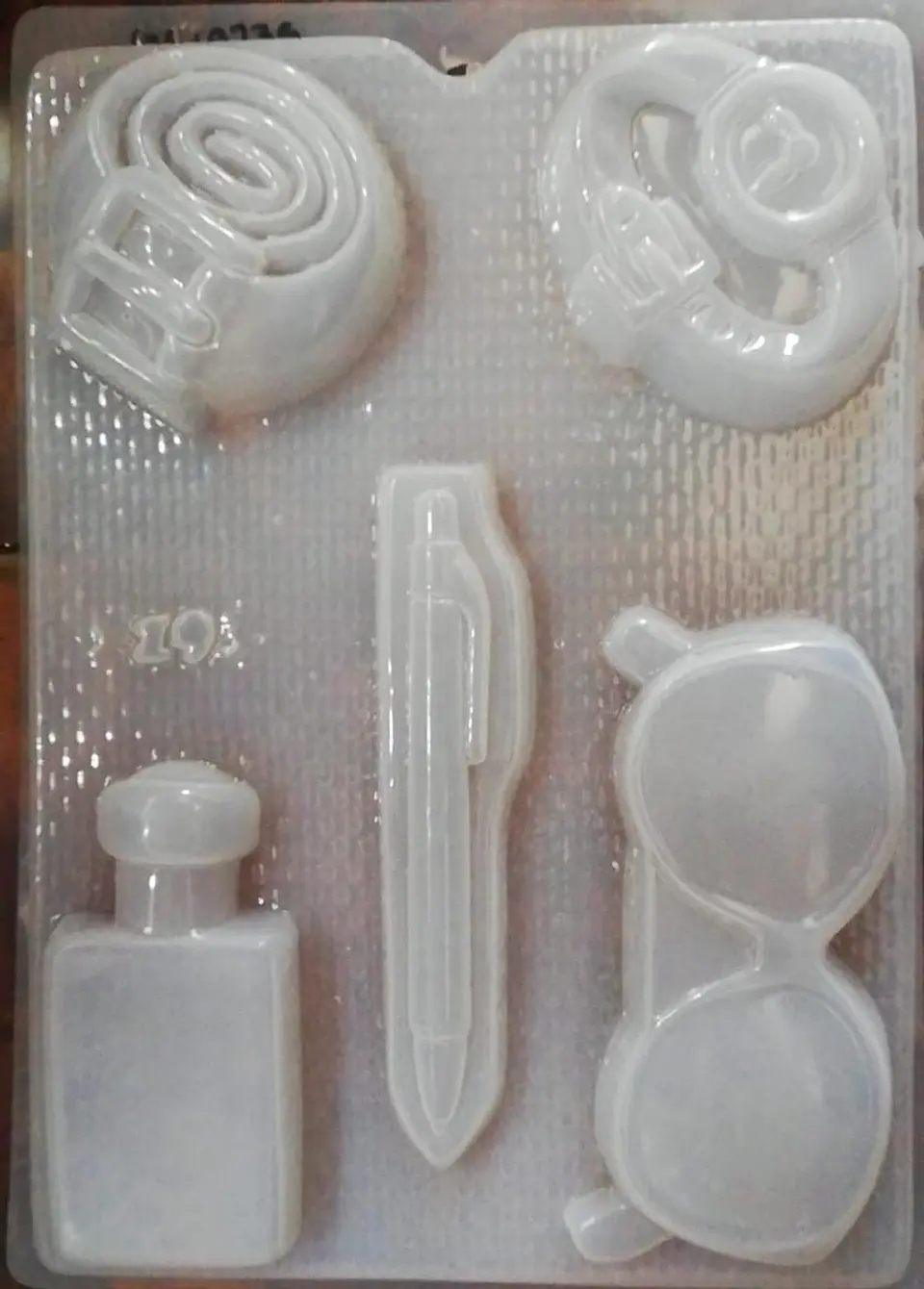  Molde para gelatina chico diamante 6cav. 1