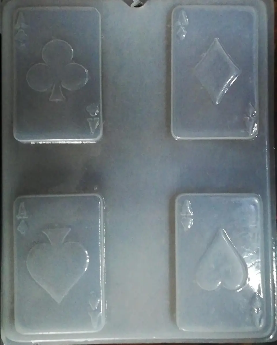  Molde para gelatina chico cartas de poker 1