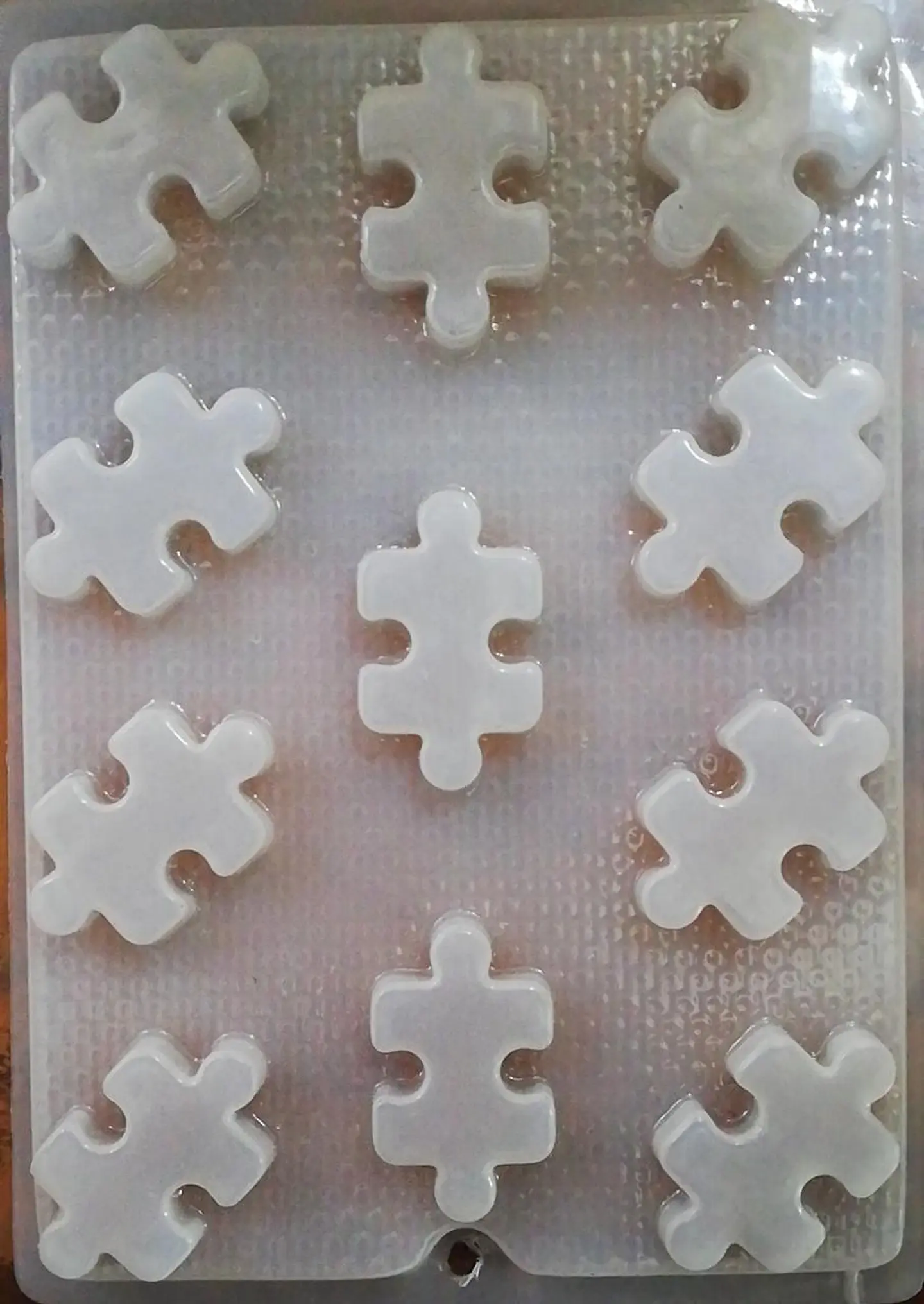  Molde para gelatina chico piezas de rompecabezas 1