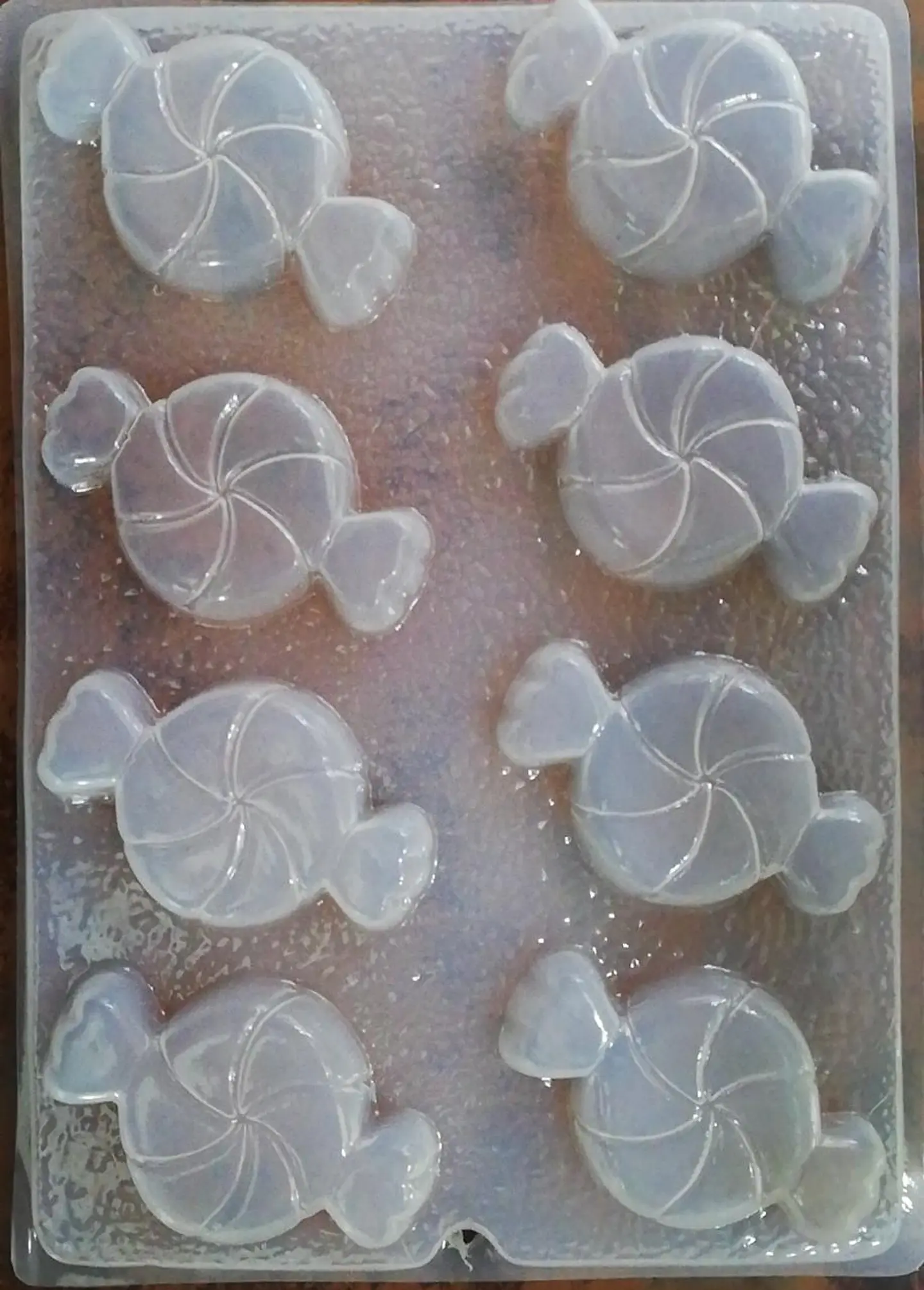  Molde para gelatina chico dulces 8 cav. 1