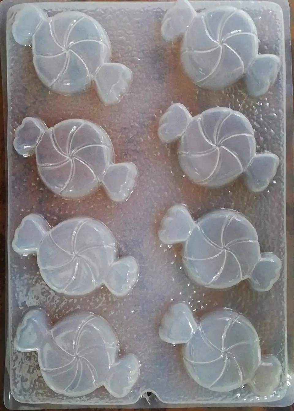  Molde para gelatina chico dulces 8 cav. 1