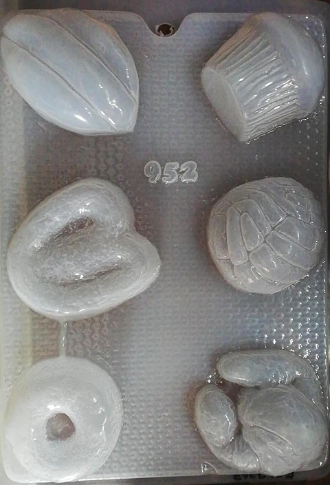  Molde para gelatina chico pan de dulce