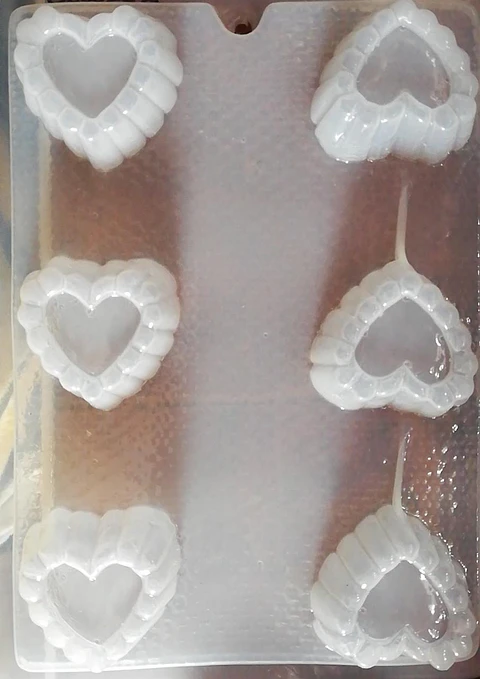  Molde para gelatina chico corazon tarta