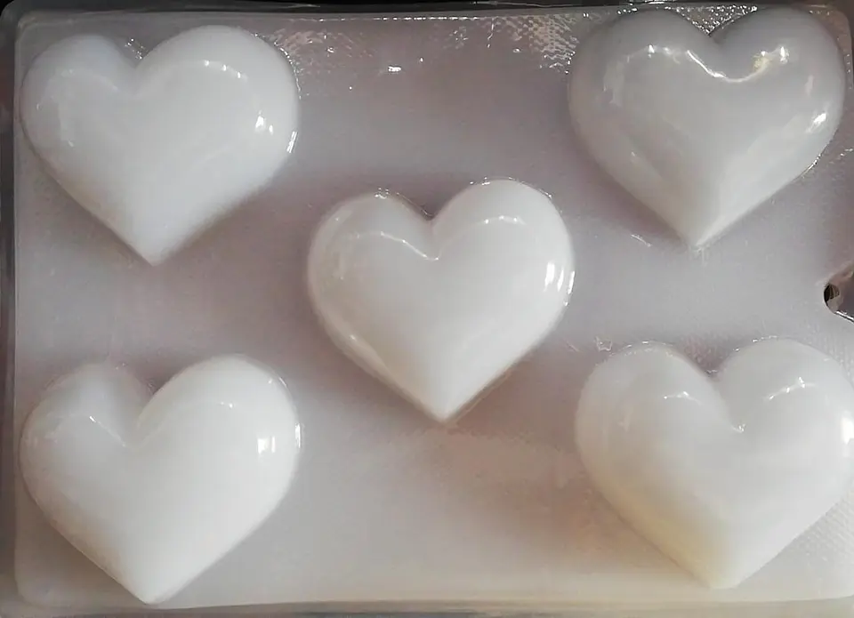  Molde para gelatina chico corazon 5 cav. 1