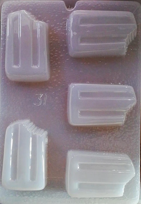  Molde para gelatina chico paleta mordida