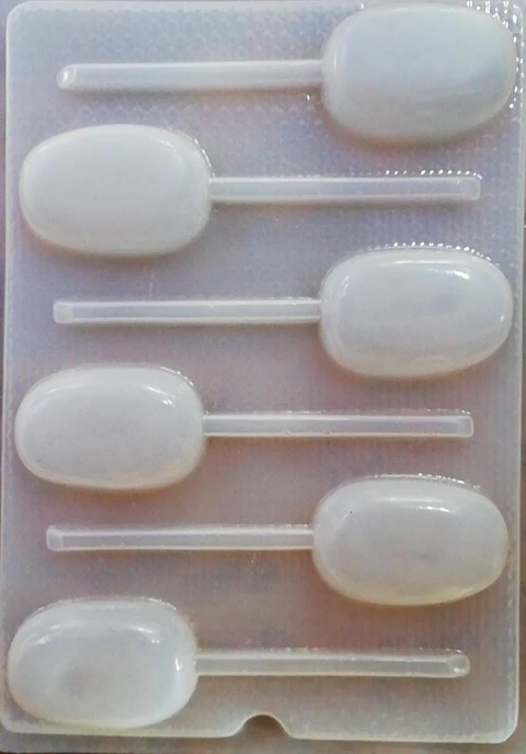  Molde para gelatina chico paleta magnum mini 6 cav.