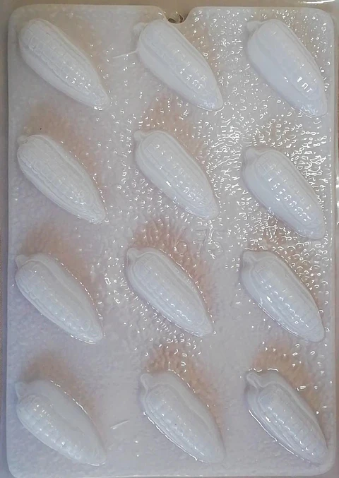  Molde para gelatina chico elotes 12cav.