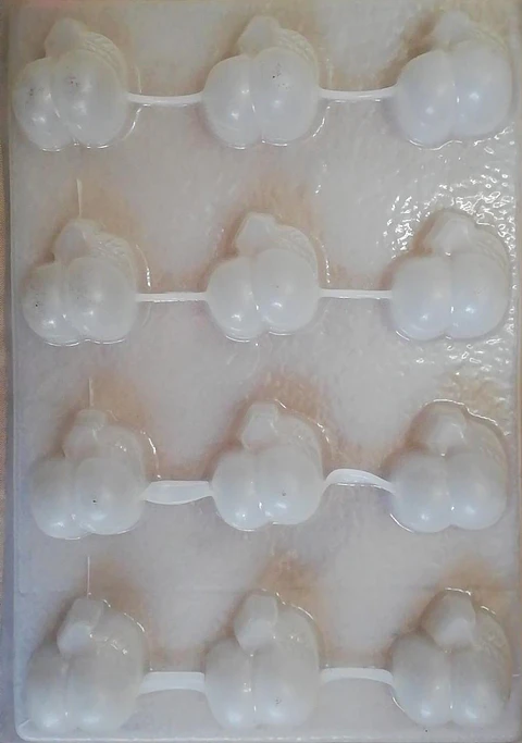  Molde para gelatina chico duraznos 12cav.