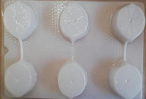  Molde para gelatina chico limones partidos