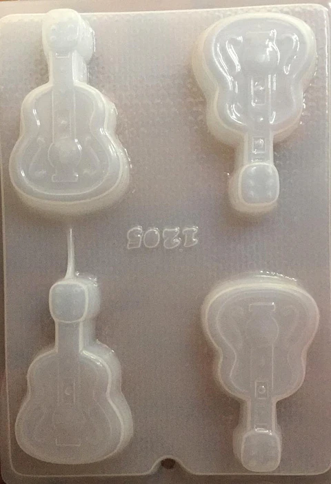  Molde para gelatina chico guitarra mango chico #1205